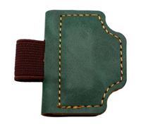 Jiangbered Bookmark with Pen Holder, PU Bookmark Clip, and Stable, Ideal As A Gift for Friends, Colleagues, Students, Or for Reading, Dark Green