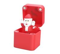 Jiangbered Christmas Jokes Box Set, Fun And Lightweight Gift Set with A Figurine That Does, Ideal for Parties, Birthdays And The Office, Santa red box