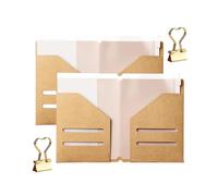 Jiangbered Insert Kit for Booklet: 2 Zippered Pockets for Boarding Passes and Receipts