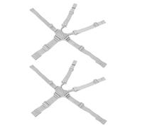 JIANGBINGREN 2 Pack Replacement High Chair Straps, Nylon 5 Point Harness Straps Belt, Adjustable Baby Harness for High Chair, Car Seats, Strollers, Kid Pushchair