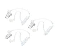 JIANGBINGREN 3 Pack Ear Piece Headset Earpiece, Agent Secret Earpiece Costume Prop, Replacement Acoustic Tube for 2-Way Radio Audio Headsets