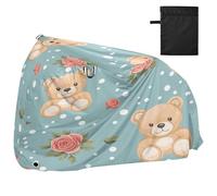 JiangGgen Bike Cover Waterproof Outdoor Storage,Adorable Bears Bicycle Cover Rain Sun UV Wind Proof for Mountain Bike,Road Bike,Electric Bike