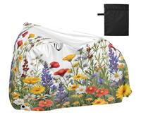 JiangGgen Bike Cover Waterproof Outdoor Storage,Beautiful Wildflowers Bicycle Cover Rain Sun UV Wind Proof for Mountain Bike,Road Bike,Electric Bike