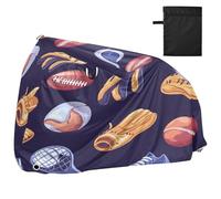 JiangGgen Bike Cover Waterproof Outdoor Storage,Cartoon Sports Balls Bicycle Cover Rain Sun UV Wind Proof for Mountain Bike,Road Bike,Electric Bike