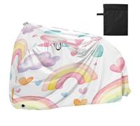 JiangGgen Bike Cover Waterproof Outdoor Storage,Clouds and Rainbows Bicycle Cover Rain Sun UV Wind Proof for Mountain Bike,Road Bike,Electric Bike