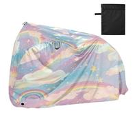 JiangGgen Bike Cover Waterproof Outdoor Storage,Rainbows Bicycle Cover Rain Sun UV Wind Proof for Mountain Bike,Road Bike,Electric Bike