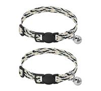 JiangGgen Black Bats Dog Collar and Cat Collar with Bell,Adjustable Buckle Soft Pets Collar for Small Medium Dogs & Cats