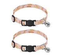 JiangGgen Cakes Dog Collar and Cat Collar with Bell,Adjustable Buckle Soft Pets Collar for Small Medium Dogs & Cats