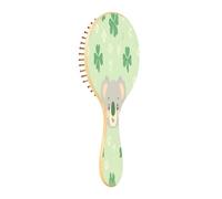 JiangGgen Cartoon Koala Natural Wooden Rubber Hair Brush,Gentle Massage with Ergonomic Detangling Hair Brush for Thick Curly Thin Long Short Hair Makes Hair Smooth