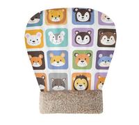 JiangGgen Cat Sleeping Bag for Indoor Cats,Cartoon Animal Faces Cozy Soft Winter Cat Bed Comfortable Pet Snuggle Sack Warming Cave Bed for Cats and Small Dog