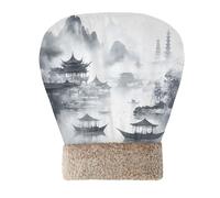 JiangGgen Cat Sleeping Bag for Indoor Cats,Ink Painting Cozy Soft Winter Cat Bed Comfortable Pet Snuggle Sack Warming Cave Bed for Cats and Small Dog