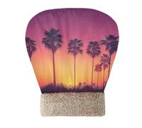 JiangGgen Cat Sleeping Bag for Indoor Cats,Sunset Palm Trees Cozy Soft Winter Cat Bed Comfortable Pet Snuggle Sack Warming Cave Bed for Cats and Small Dog