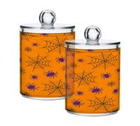 JiangGgen Cobweb 2PC Storage Jars Food Storage Containers With Storage Lids
