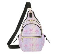 JiangGgen Crossbody Bags for Women Men,Bow Tie Cross Body Bag Shoulder Bag
