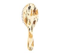 JiangGgen Desert Horseback Riding Natural Wooden Rubber Hair Brush,Gentle Massage with Ergonomic Detangling Hair Brush for Thick Curly Thin Long Short Hair Makes Hair Smooth