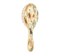 JiangGgen Desert Horseback Riding Natural Wooden Rubber Hair Brush,Gentle Massage with Ergonomic Detangling Hair Brush for Thick Curly Thin Long Short Hair Makes Hair Smooth