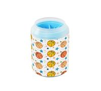 JiangGgen Dog Paw Cleaner Cup,Basketball and Stars Pet Foot Cleaner with Detachable Brush Paw Washer for Small Medium Large Dogs and Cats