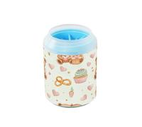 JiangGgen Dog Paw Cleaner Cup,Cartoon Bear and Cake Pet Foot Cleaner with Detachable Brush Paw Washer for Small Medium Large Dogs and Cats