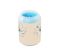 JiangGgen Dog Paw Cleaner Cup,Daisy Flower Pet Foot Cleaner with Detachable Brush Paw Washer for Small Medium Large Dogs and Cats