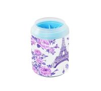 JiangGgen Dog Paw Cleaner Cup,Eiffel Tower Pet Foot Cleaner with Detachable Brush Paw Washer for Small Medium Large Dogs and Cats