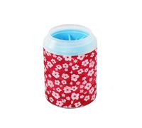 JiangGgen Dog Paw Cleaner Cup,Flower Pet Foot Cleaner with Detachable Brush Paw Washer for Small Medium Large Dogs and Cats