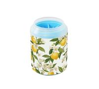 JiangGgen Dog Paw Cleaner Cup,Lemon Tree Pet Foot Cleaner with Detachable Brush Paw Washer for Small Medium Large Dogs and Cats