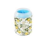 JiangGgen Dog Paw Cleaner Cup,Lemon Tree Pet Foot Cleaner with Detachable Brush Paw Washer for Small Medium Large Dogs and Cats