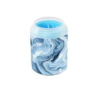 JiangGgen Dog Paw Cleaner Cup,Marble Texture Pet Foot Cleaner with Detachable Brush Paw Washer for Small Medium Large Dogs and Cats