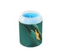 JiangGgen Dog Paw Cleaner Cup,Marble Texture Pet Foot Cleaner with Detachable Brush Paw Washer for Small Medium Large Dogs and Cats
