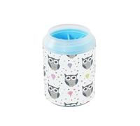 JiangGgen Dog Paw Cleaner Cup,Owls Pet Foot Cleaner with Detachable Brush Paw Washer for Small Medium Large Dogs and Cats