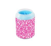 JiangGgen Dog Paw Cleaner Cup,Stars and Dots Pet Foot Cleaner with Detachable Brush Paw Washer for Small Medium Large Dogs and Cats