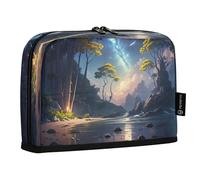 JiangGgen Pencil Case,Fantasy Landscape Large Capacity Pencil Pouch Organizer Pouch Pen Bag for for School Teen Girl Boy Men Women