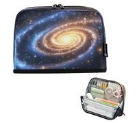 JiangGgen Pencil Case,Galaxy Stars Large Capacity Pencil Pouch Organizer Pouch Pen Bag for for School Teen Girl Boy Men Women