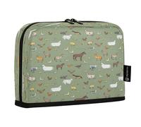 JiangGgen Pencil Case,Hand Drawn Farm Animals Large Capacity Pencil Pouch Organizer Pouch Pen Bag for for School Teen Girl Boy Men Women