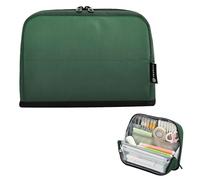 JiangGgen Pencil Case,Hunter Green Large Capacity Pencil Pouch Organizer Pouch Pen Bag for for School Teen Girl Boy Men Women