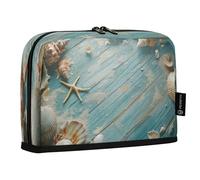 JiangGgen Pencil Case,Seashells Large Capacity Pencil Pouch Organizer Pouch Pen Bag for for School Teen Girl Boy Men Women