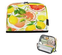 JiangGgen Pencil Case,Various Citrus Fruits Large Capacity Pencil Pouch Organizer Pouch Pen Bag for for School Teen Girl Boy Men Women