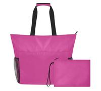 JiangGgen Solid Color Beach Tote,Waterproof Beach Totes Bag Pool Bag