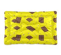 JiangGgen Washable Dog Bed,Chocolate Anti-Slip Dog Crate Bed Pet Beds Sleeping Mat for Large, Medium, Small Pets 24x36in