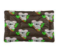 JiangGgen Washable Dog Bed,Cute Cartoon Koalas Anti-Slip Dog Crate Bed Pet Beds Sleeping Mat for Large, Medium, Small Pets 24x36in