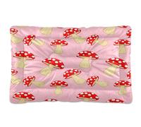 JiangGgen Washable Dog Bed,Cute Red Mushrooms Anti-Slip Dog Crate Bed Pet Beds Sleeping Mat for Large, Medium, Small Pets 24x36in