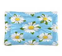 JiangGgen Washable Dog Bed,Daisy Anti-Slip Dog Crate Bed Pet Beds Sleeping Mat for Large, Medium, Small Pets 24x36in