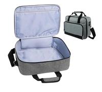 JiangJiangBao Carrying Bag for Epsons EB-FH08 Projector, Carrying Case for Epsons EB-W55 1200x800 WXGA/CO-W01 Data/CO-FH02 Projector, with Pockets & Adjustable Shoulder Strap (Gray)