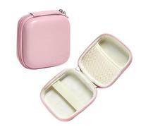 JiangJiangBao EVA Carry Case for SHOKZ OpenFit Pro Open-Ear Earbuds & Accessories, Storage Hard Case, Drop-Proof & Wear-Resistant (Pink)