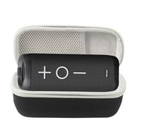 JiangJiangBao EVA Case for Tribits StormBox 2 Bluetooth Speaker, Hard Carrying Case with Handheld Rope & Carabiner, Drop-Proof & Wear-Resistant for Storage and Travel (Black & White)