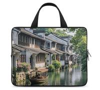 Jiangnan Water Towns Laptop Bag Durable Laptop Sleeve Water-Resistant Notebook Bag for Computer Or Tablet