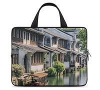 Jiangnan Water Towns Laptop Bag Durable Laptop Sleeve Water-Resistant Notebook Bag for Computer Or Tablet