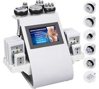 JIANGYUXINLI 40K Ultrasonic Cavitation Machine, 6 in 1 Cavitation Machine, Machine Cellulite Removal Multipole RF Vacuum Lipolaser Photon Body Contouring Spa Beauty Equipment