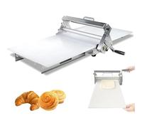 JIANGYUXINLI Commercial & Home Use Manual Foldable Dough Sheeter Machine, for Bakery and Pizza, Adjustable Thickness 0.5-27mm, Commercial and Home Use