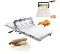 JIANGYUXINLI Dough Sheeter, Stainless Steel Manual Foldable Pastry Sheeter, with Adjustable Thickness 0.5-17.5mm/0.5-27mm, Commercial & Home Use for Bakery, Pizza
